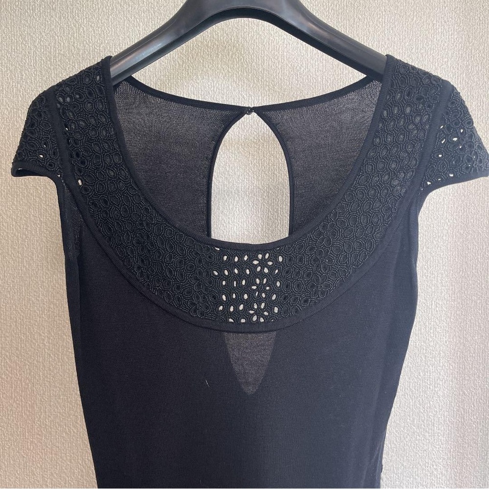 Christian Lacroix navy beaded dress - Picture 2 of 5
